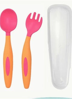 Buy Baby Silicone Training Spoons for Babies and Toddlers First Stage Infant Durable Weaning Feeding Utensils in Saudi Arabia