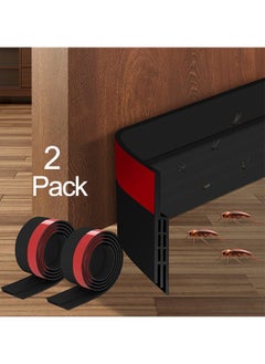 Buy 2 Pack Door Draft stopper, Door Bottom Seal for Exterior and Interior Doors Blocker for Insects Dust Noise and weather Stripping in Saudi Arabia