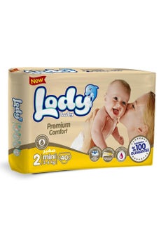 Buy Lody Baby Diaper - Mini 40 pieces 3-6kg in Saudi Arabia