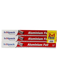 اشتري Hotpack Aluminium Foil 45cm X 3.75 Metre 11 Micron 2+1 FREE في الامارات