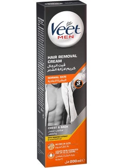 Buy Veet Men Hair Removal Cream with Ginseng Extract for Normal Skin 200ml in UAE