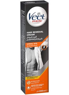 Buy Veet Men Hair Removal Cream with Ginseng Extract for Normal Skin 200ml in UAE