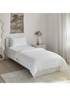 Buy Essential 2-Piece Single Duvet Cover Set 135 x 200 cm in UAE