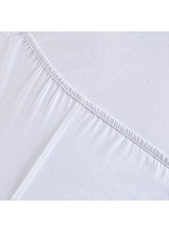 Buy Essential Double Cotton Fitted Sheet 200 x 36 x 140 cm in Saudi Arabia