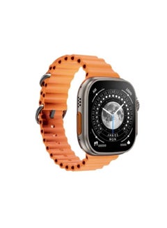 Buy X8 Ultra Max Series (2023) Smart Watch 2.2 Inch 49mm IPS display NFC Bluetooth V5 Call Waterproof IP67 Wireless Charger (Orange) in Egypt