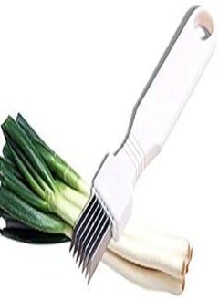 اشتري STONCEL Tool Slice Cutlery Kitchen Onion Vegetable Cutter Sharp Scallion Cutter Shred في مصر