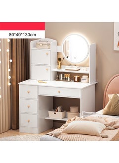 Buy Makeup Vanity Table Dressing Table Flip Mirror 80cm in UAE