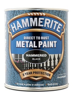 Buy RACO Hammerite Metal Paint Hammered Black 750ml in UAE