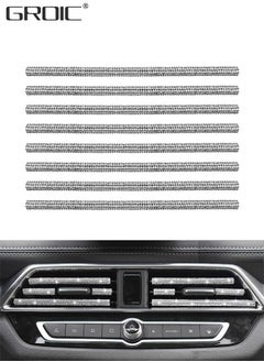 Buy 8 Pcs Bling Car Stickers,Self Adhesive Bling Car Interior Accessories,Diamond Rhinestone Car Decoration Strip,Bling Car Interior Accessories in UAE