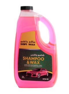 Buy SAFI WAX- Car Shampoo and Wax Ultra Shine Car Washing Shampoo Wax - 2 Ltr - (Pink) in Saudi Arabia