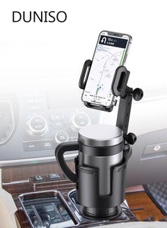 Buy Car Cup Holder Phone Mount 2-in-1 Cup Phone Holder for Car Mount Adjustable Base with 360° Rotation Universal Multifunctional Cup Holder Cell Phone Holder for Car Fits Any iPhone in UAE