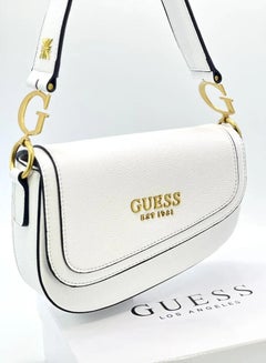 Buy Guess Women's G Dream Flap Shoulder Bag - White in UAE