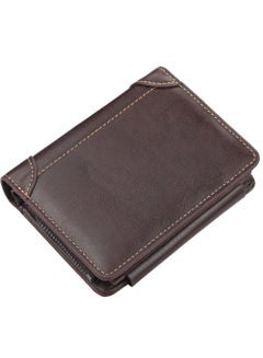 Buy Mens RFID Blocking Bifold Wallet Soft Genuine Leather Brown Western  Secure and Durable Extra Capacity Billfold with 11 Credit Cards Flip Up in Saudi Arabia