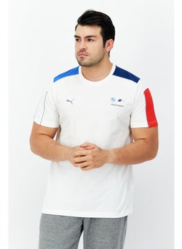 Buy Men Sportswear Fit BMW Motorsport T-Shirt, Off White Combo in UAE