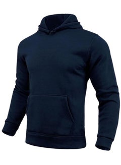 Buy Hoodie Sweatshirt Long Sleeves high Quality - Dark Blue in Egypt