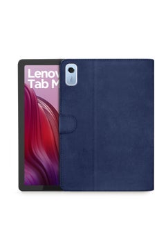 Buy PU Leather Flip Case Cover For Lenovo Tab M9 4G 2022 Navy Blue in Saudi Arabia