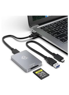 Buy CF Express Card Reader Type A, CF Express Card Reader USB 3.2 Gen2 10Gbps Memory Card Adapter with USB C to USB C, USB A Cable for Windows, Mac OS, Linux, Android in Saudi Arabia