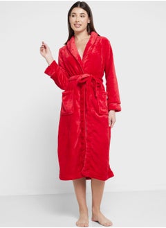 Buy Pocket And Tie Detail Robe in Saudi Arabia