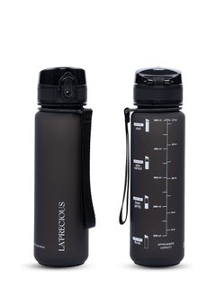 Buy 500ml Water Bottle for Adults and Kids - USA Tritan Material Non-Toxic BPA Free - Fast Flow - Flip Top Leak Proof Lid and One Click Open in UAE