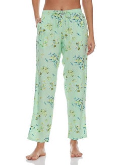 Buy Light Green Viscose Pyjama Women Single Regular Fit Casual Pyjama in UAE