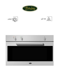 Buy Built-in Gas Oven and Electric Grill - 105 Liters - 90 cm - Italian - Silver - TRMBO90XLGE in Saudi Arabia
