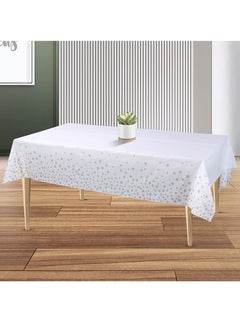 اشتري Tablecloth for Rectangle Tables Star Plastic  Party Table Covers Fine Dining Decor 137 x 274cm في الامارات