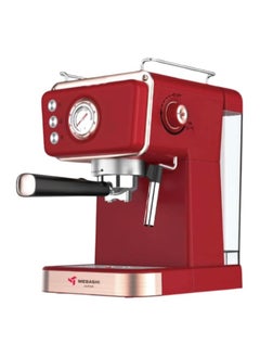 اشتري MEBASHI Espresso Coffee Machine - 1.5L, 20 Bar,Boiler Heating System (ME-ECM2105) (Red) في الامارات