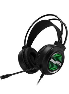 Buy Headphones E-sports Gaming Headset Student Audio Wired Microphone Headset For Play Station 4 Game PC Chat Computer in UAE
