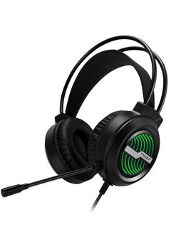 Buy Headphones E-sports Gaming Headset Student Audio Wired Microphone Headset For Play Station 4 Game PC Chat Computer in UAE