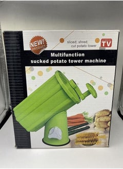 اشتري Multifunction Potato Tower Machine Green في السعودية