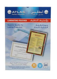 Buy A4 Laminating Pouches Set Clear in Saudi Arabia