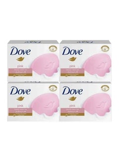 Buy Beauty Cream Bar Set Pink soap Pack of 4 x 135g soaps in UAE