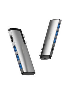 Buy USB C Hub,5 In 1 Type C Adapter With 4K HDMI Port,1 USB Type C Port,3 USB 3.0 Ports in UAE
