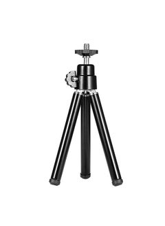 اشتري Portable Mini Webcam Tripod for Smartphone Lightweight Flexible Web Camera Desktop Support Stand Phone Holder Table Stand في الامارات