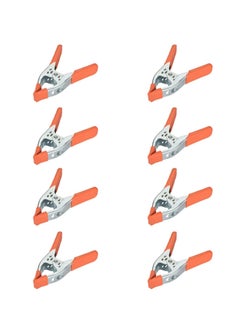 اشتري Spring Clamp, A Clamps, Hand Squeeze Clips, 6 Inch, Metal, 8 Pack, Orange, Heavy Duty, Large, Strong, Quick Grip, Strong Hardware Claps for Woodworking, Wood, Pony, Photography, Furniture في الامارات