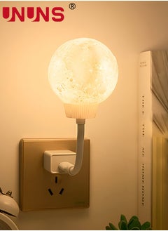 Buy Moon Lamp,Voice Controlled Moon Night Light,USB-Powered Voice Moon Led Lights,Voice Activated Night Light Plug In with 3 Color Temperature Dimming for Kids Bedroom Decor Birthday Gifts in UAE