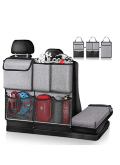 Buy Car Trunk Organizer and Storage, Detachable Seat Back Hanging Organizers Storage with Zippers, Large Capacity Car Accessories Interior for Jeeps, SUVs, Vans in UAE