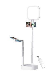 اشتري Extendable Selfie Stand, 360° Rotation Height & Angle Adjustable Phone Holder with Two Phone Holders في الامارات