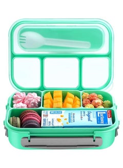 Buy Lunch Box Kids,Bento Box Adult Lunch Box,Lunch Containers for Adults/Kids/Toddler,1300ML-4 Compartment Bento Lunch Box,Microwave & Dishwasher & Freezer Safe,BPA Fre (Green) in Saudi Arabia
