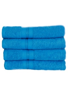 Buy 100% Cotton Ultra Soft Bath Towel Set, 70x140 cm, Quick Dry, Super Absorbent, Antibacterial Treatment, 550 GSM Terry-  Peau-Deuce collection in UAE