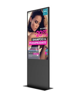 Buy Digital Signage  Full Ultra Slim Portable Player Advertising Screen Vertical Display Outdoor Standing LCD Digital Signage for Advertisement 65 inch(Black) in UAE