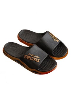 Buy Men's Slippers Thick Sole Non-slip Slip On Fashion Outdoor Beach Slippers in UAE