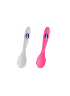 Buy Bubbles Feeding Spoon for Baby Boy pack of 2 White & pink in Egypt