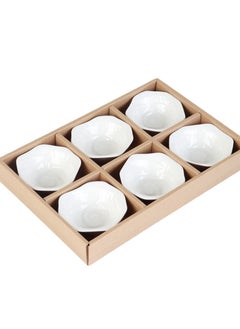 Buy Ceramic nut and cake mold set of 6-circular-white-4 in Saudi Arabia