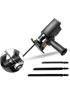 Buy Reciprocating Saw Adapter Electric Drill to Reciprocating Saw Adapter with 3 Replaceable Saw Blades Power Drill Modified Tool Electric Saw Converter for Wood Metal Plastic Bone Leather in Saudi Arabia