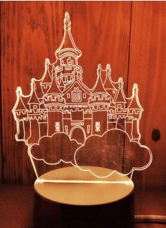 اشتري Multicolor Night Lights Creative 3D Chinese New Year Gift Bedside Cute Gift for Kids Castle في الامارات