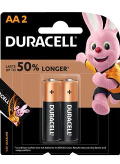Buy Batteries AA Alkaline Up To 50% LONGER ,1.5v ,2 Batteries in Egypt