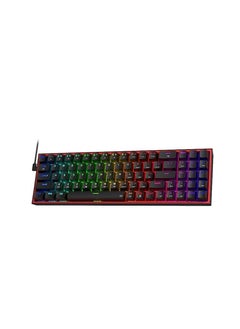 اشتري لوحة مفاتيح Redragon K628 Pollux 75٪ سلكية للألعاب RGB ، 78 مفتاحًا لوحة مفاتيح ميكانيكية مضغوطة قابلة للتبديل السريع مع مقبس قابل للتبديل السريع بنسبة 100٪ ، لوحة PCB مثبتة على اللوحة ومفاتيح أسهم مخ في السعودية