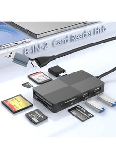 Buy Usb C Multi Card Reader Hub 5 Memory Cards With Extra 3 Usb3.0 Sd Tf Cf Micro Sd Xd Ms Memory Card Reader Adapter Hub Fit For Sd Sdxc Sdhc Cf Cfi Tf Micro Sd Micro Sdxc Sdhc Ms Uhs Usb Stick Mouse in Saudi Arabia