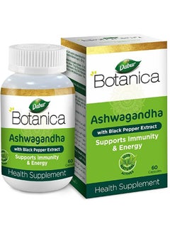 Buy Dabur Botanica Ashwagandha Veg Capsules 60s in UAE